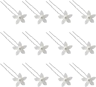 Épingles à cheveux de fleur de mariage, épingles à cheveux en strass