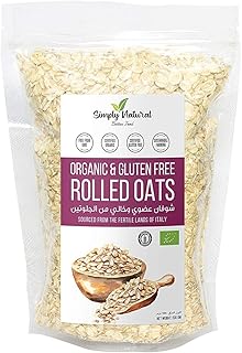 Flacons d'avoine roulés simplement naturels sans gluten, sans gluten, riches en fibres 500g