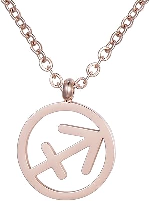 Collier morella pour femme en acier inoxydable, or rose, avec pendentif signe étoile