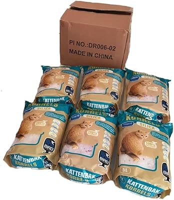 Litière pour chat en cristal de lavande et de silice - 5 litres