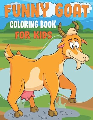 Livre de coloriage drôle de chèvre pour les enfants : pages enfants