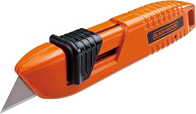 Couteau de sécurité en métal black & decker, orange, bdht10397, 1 pièce