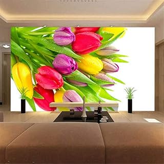Fleur de tulipes fraîches du printemps will morel papier peint image impression