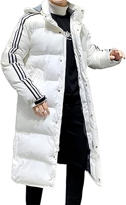 Motao doudoune pour hommes veste d'hiver longue à capuche veste d'hiver chaude coupe-vent