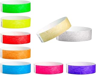 Pack de bracelets de couleurs assorties restco tyvek 450 pièces 3⁄4"