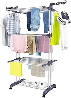 Cintre pliable à profil aérodynamique au sol, support de séchage de vêtements à