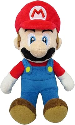 Poupée en peluche mario sunny sous licence officielle super mario ac01, multicolore