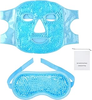 Ensemble de 2 masques en gel pour les yeux et le visage, masque