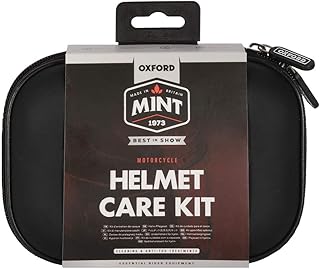 Kit d'entretien pour casque de moto antibuée oxford ox6384 avec spray nettoyant