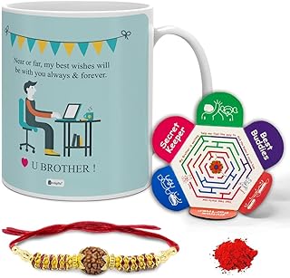 Tasse à café imprimée avec citation bleue indigifts 330 ml 1
