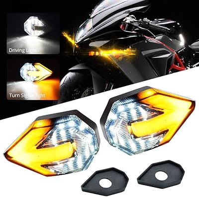 Clignotants led pour moto 21 smd ambre flèches clignotant blanc feux de freinage