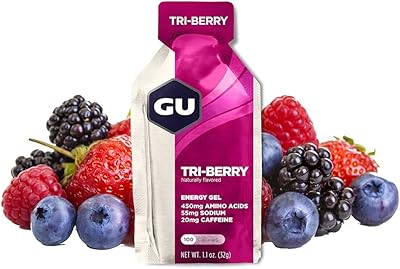 Gel énergétique gu energy original sports nutrition (tri-berry, 24 unités)