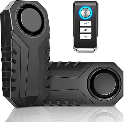 Alarme de vélo avec télécommande, antivol sans fil 113 db, vibration moto étanche