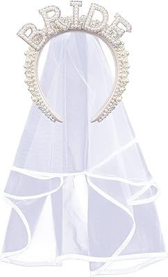 Bandeau de mariée et de marié siosi, ceinture de perles pour enterrement de vie de jeune fille, accessoires de mariée (blanc). Gagnez du temps et de l'argent avec Diaytar