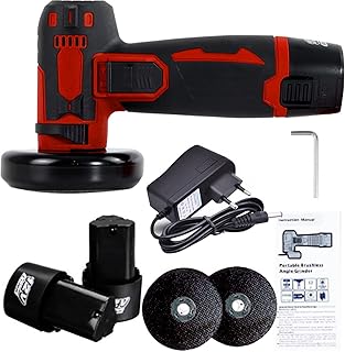 Mini meuleuse d'angle pipepski, moteur puissant et dissipation thermique, coupe-métal sans fil utilisé