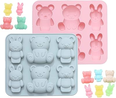 Moules à gelée en forme d'ours en peluche en silicone pour enfants, moule