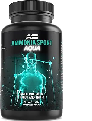 Sels d'aromathérapie pour sports ammoniasport ampoules (25) inhalateur d'ammoniaque sel