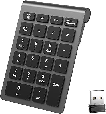 Clavier bluetooth sans fil 22 touches rechargeables 10 24 ghz clavier de saisie