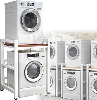 Support de séchage à hauteur réglable, kit d'empilage portable pour laveuse et sécheuse