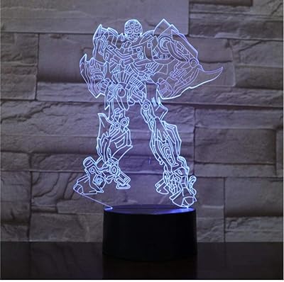 Veilleuse led 3d hero movie, faux cadeau de bureau en acrylique pour enfants