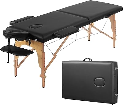 Table de massage professionnelle pliable et réglable 2 sections lit avec sac