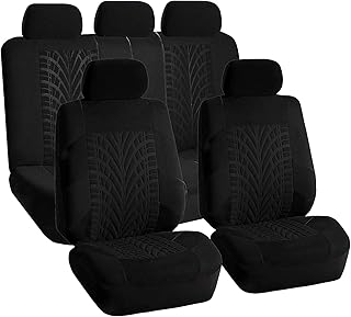 Un ensemble de housses de siège de voiture universelles noires du groupe fh