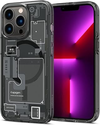 Spigen ultra hybrid mag cover (mag fit) conçu pour iphone 13 pro, compatible