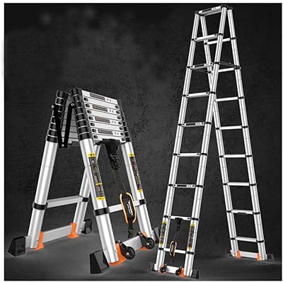 Échelle télescopique professionnelle pliante en aluminium, échelle polyvalente extensible de 6 m