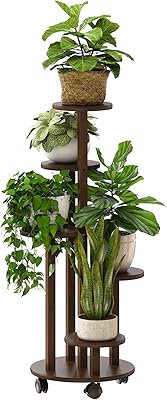Support de plantes haut et extérieur à 5 niveaux présentoir de pots