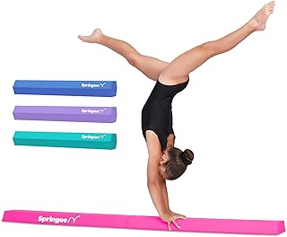 Poutre d'équilibre de gymnastique élastique de 1,83 m - barres de sol pliables