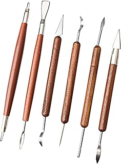 Ensemble d'outils de sculpture en argile delfino outils de sculpture professionnels double face