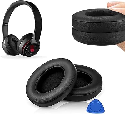 Coussins d'oreille de remplacement pour casque supra-auriculaire sans fil beats solo 2 et