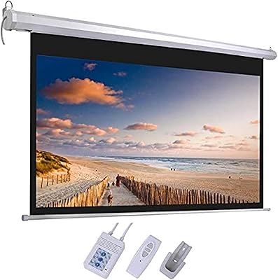 Écran de projecteur motorisé électrique hd 100" 4:3 avec télécommande (ps-e-100e), 203 ×