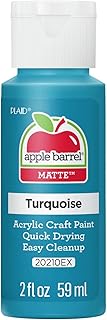 Peinture acrylique apple barrel couleurs assorties (2 oz), 20210, turquoise