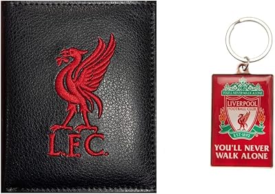 Coffret cadeau portefeuille et sac à clés liverpool fc – noir