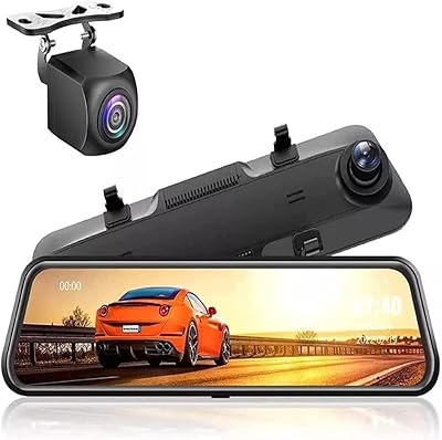 Caméra de rétroviseur mr. smart 10 pouces 1080p avant et arrière résolution fhd
