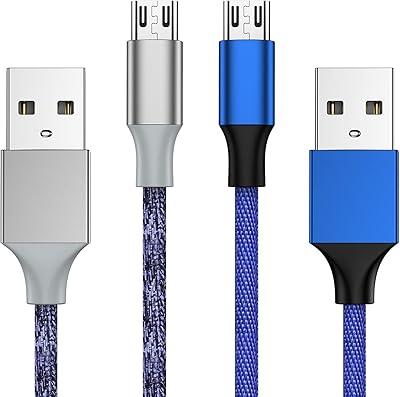 Câble de chargement pour manette xbox one - paquet de 2 micro usb