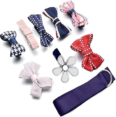 20 pièces d'accessoires pour cheveux de bébé mélangés multicolores, ruban côtelé fait à