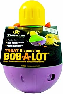 Jouet interactif pour animaux starmark pop-a-lot, taille l, jaune/vert/violet