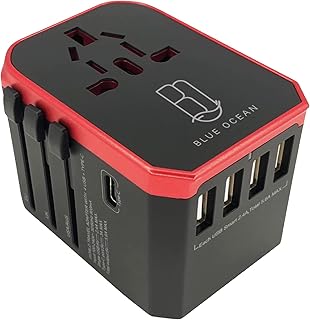 Adaptateur de voyage blue ocean ultra-speed ​​​​5.6a 4 ports usb - 1 adaptateur