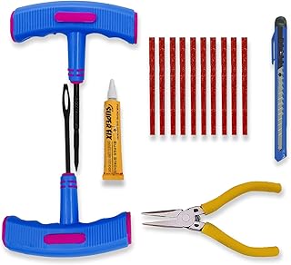 Kit de réparation de crevaison wadiauto avec outils manuels en caoutchouc antidérapant