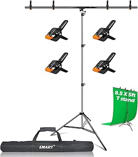 Kit de support arrière portable en forme de t emart, longueur 1,5 m