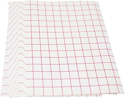 Papier de transfert adhésif en vinyle rose nice cricut, ruban d'application de grille