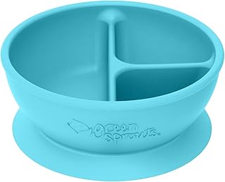 Bol d'apprentissage green sprouts, aqua, 1 pièce