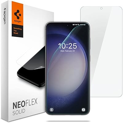 Protecteur d'écran solide spigen neo flex [pack de 2] conçu pour le samsung