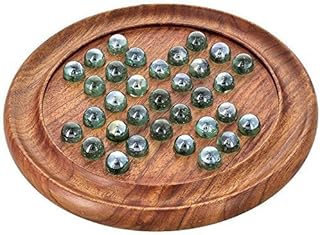 Jeu de société solitaire en marbre de 9 pouces, jeu d'intérieur classique