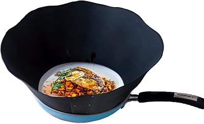 Protection contre les éclaboussures d'huile nouvelle édition en silicone antiadhésif anti-éclaboussures taille réglable