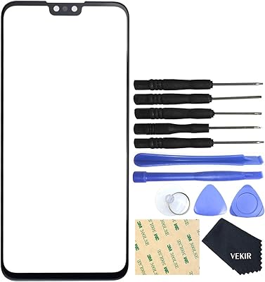 Remplacement de l'écran extérieur en verre avant jkm-lx1 pour huawei y9 2019 noir