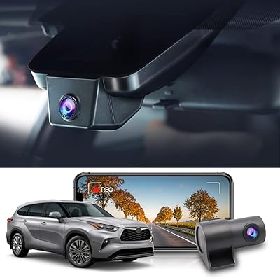 Caméra de tableau de bord avant et arrière fitcamx 2k avec carte