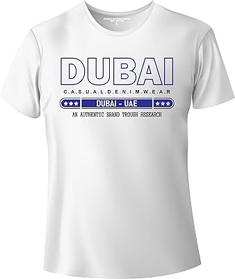 T-shirt en coton pour hommes et femmes de dubaï, blanc, d-166